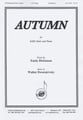 Autumn SATB choral sheet music cover
